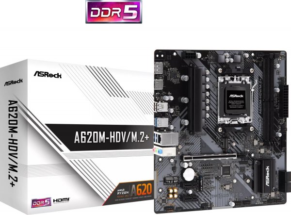 ASRock A620M-HDV/M.2+ (90-MXBLK0-A0UAYZ)