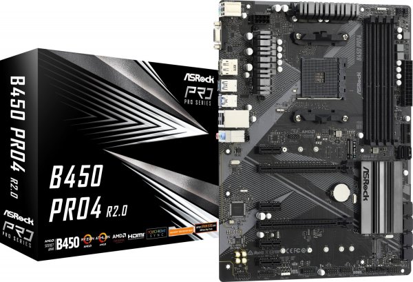 ASRock B450 Pro4 R2.0 (90-MXBEE0-A0UAYZ)