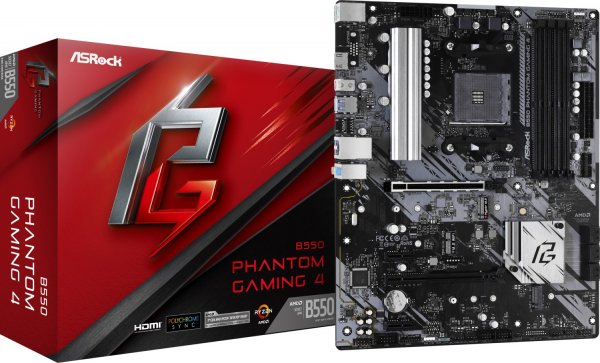 ASRock B550 Phantom Gaming 4 (90-MXBCY0-A0UAYZ)