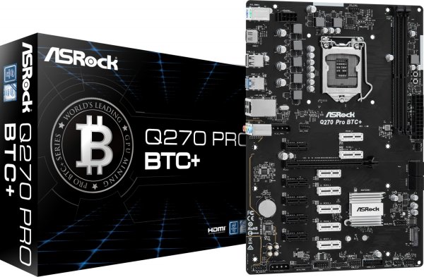 ASRock Q270 Pro BTC+ (90-MXBHM0-A0UAYZ)