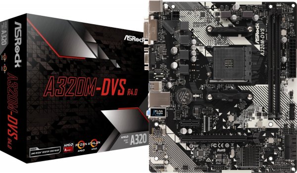 ASRock A320M-DVS R4.0 (90-MXB9M0-A0UAYZ)